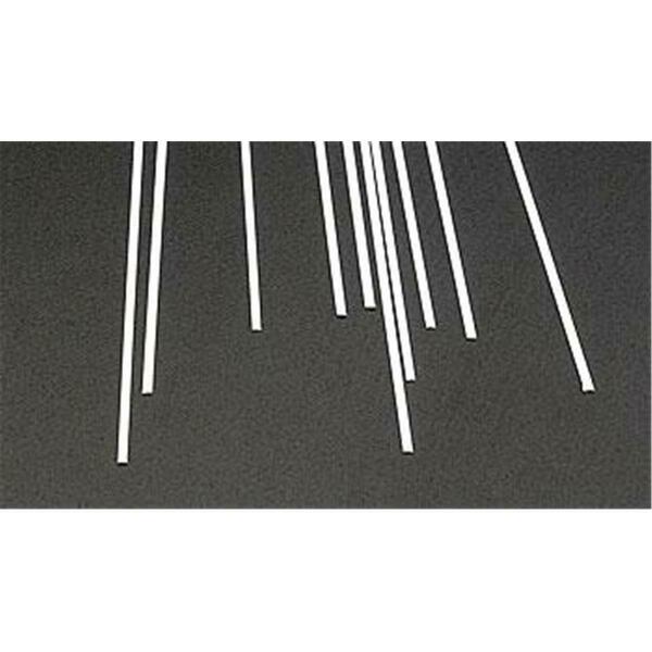 Plastruct 010 x 040 in. MS-104 Styrene Plastic Rectangle Strips, 10PK PLS90712